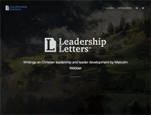 Tablet Screenshot of leadershipletters.com